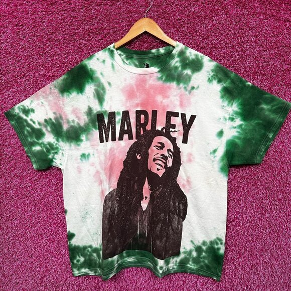 Bob Marley Reggae Retro Style Tie Dye tshirt size 3X - Picture 1 of 4